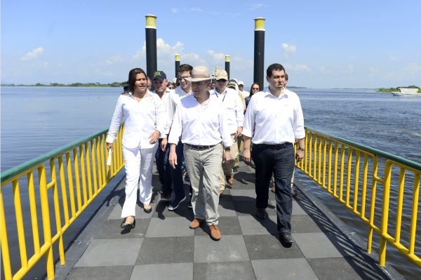 El presidente Juan Manuel Santos en Chimichagua (Cesar) 