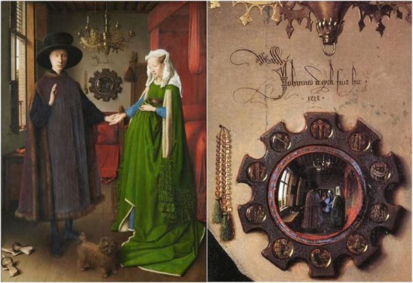 La obra El matrimonio Arnolfini de Jan Van Eyck