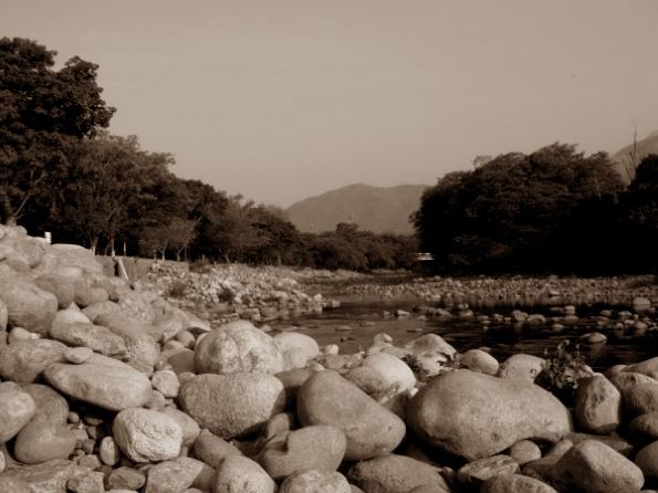 El río Guatapurí en pleno verano / Foto: archivo PanoramaCultural.com.co 