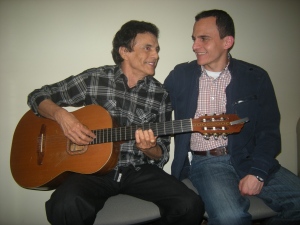 Gustavo Gutiérrez y su hijo Gustavo José