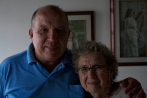 Pedro Rizo y su mamá Milena De la Rosa / Foto: Benjamin Casadiego