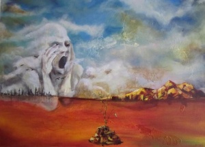 Vientos de guerra (del artista colombiano Andrés Loboguerrero)