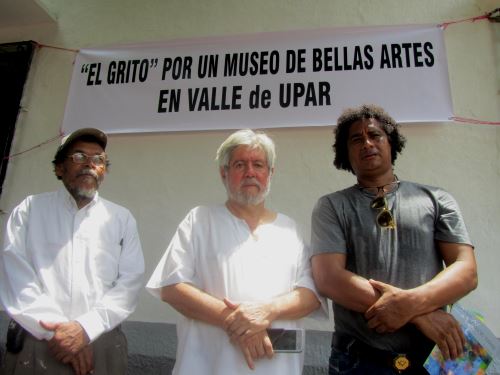 Spencer Mendoza (izqda), Francisco Ruiz (centro), Joner Rojano (derecha) / Foto: PanoramaCultural.com.co 