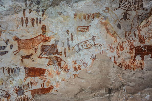 Arte rupestre encontrado en Chiribiquete / Foto: Red Historia 