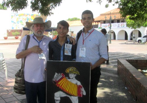 Roberto Smith Ponce (en el centro), Francisco Ruiz (izquierda) 
