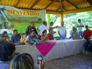Socialización de la propuesta en Los haticos (Fonseca)