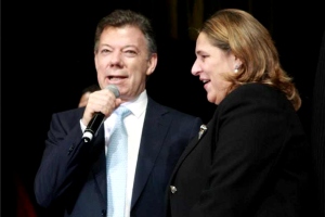 Juan Manuel Santos y Mariana Garcés - Foto: Milton Ramirez
