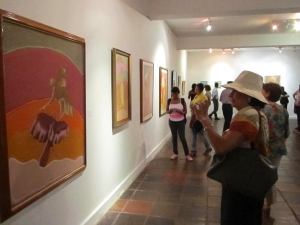 Exposición de las obras de Álvaro Martínez en la Casa de la Cultura