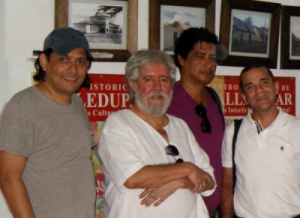 Francisco Ruiz (centro) junto con Jacobo Solano (izqda) y Joner Rojano (derecha)