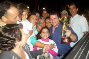 Gustavo Osorio a su llegada en Río de Oro