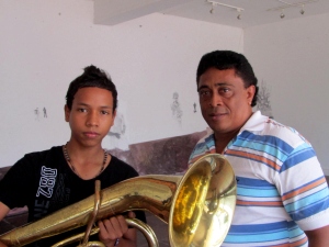 Pabel Ortiz y Julio Vanega