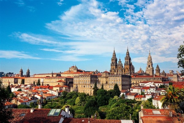 La ciudad de Santiago de Compostela 