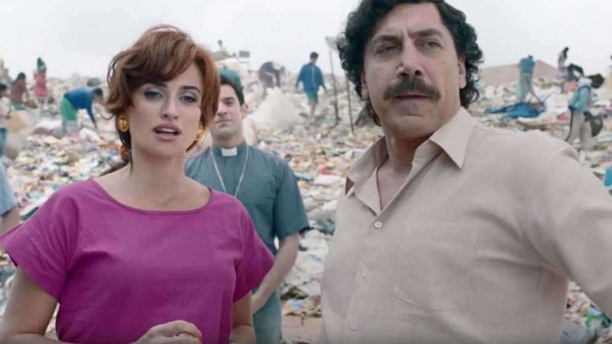 Penelope Cruz y Javier Bardem en el rodaje de Escobar, la traición / Foto: cortesía