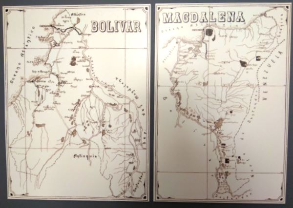 Mapa de 1863 de los Estados Unidos de Colombia / Foto: PanoramaCultural.com.co
