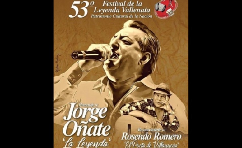 Los años dorados del vallenato, el afiche del 53 Festival Vallenato