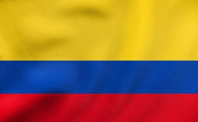 Los colores de la bandera de Colombia 