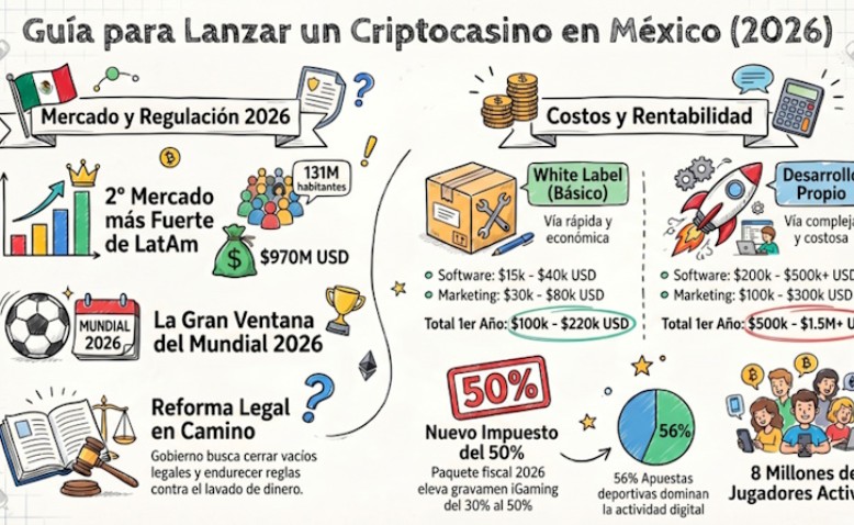 Cómo crear tu propio criptocasino en México: costos reales y ganancias posibles