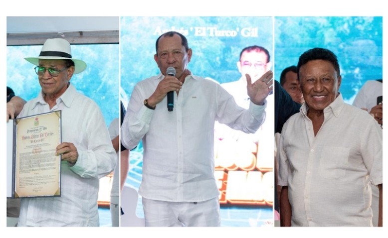 Homenaje a tres grandes del vallenato Emilio Oviedo, Silvio Brito y al Turco Gil